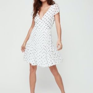 NWT Aritzia Wilfred Beaune Dress Polka-dotted